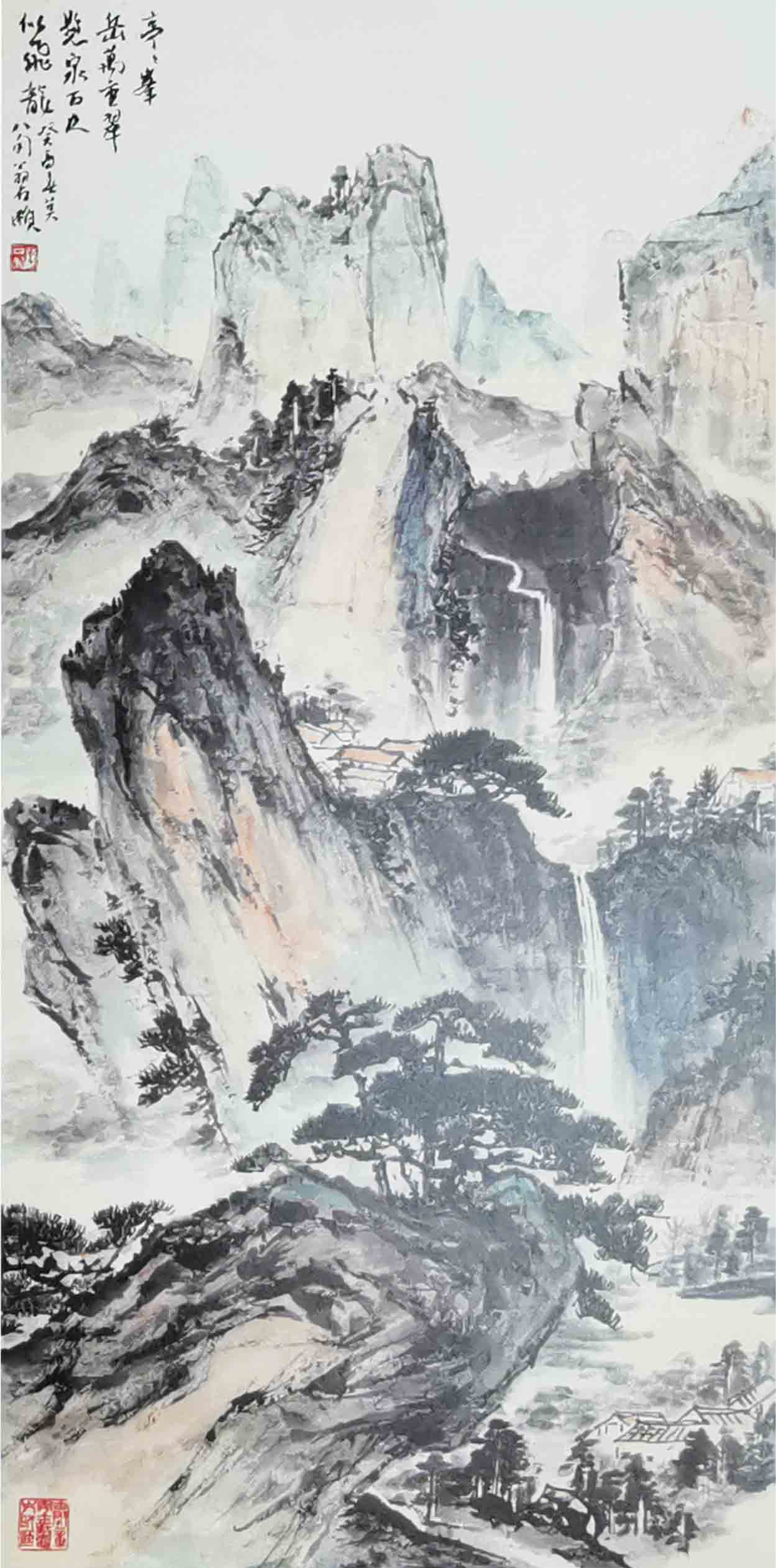 中国画百年全集近现代艺术大师吴昌硕齐白石黄宾虹傅抱石潘天寿徐悲鸿刘海粟蒋兆和李可染刘文西黄胄人物山水花鸟画集艺术收藏鉴赏
