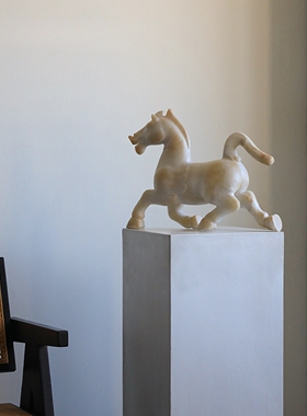 新中式马摆件玄关客厅装饰招财工艺品复古小众乔迁开业礼物高级感