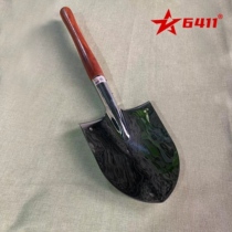 6411 Factory Stainless Steel Work Shovel Camping On-board Multifunction Small Shovel Fishing Outdoor Emergency Wooden Handle Tool