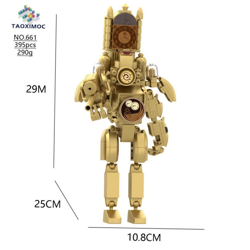 Skibidi Toilet Cameraman Building blocks MOC Titan Audio man-图1