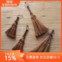 Handmade brown hair small sweep at the beginning of Xinjiangs art The desktop small broom tea brush tea tray sweepers clean and clean