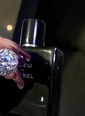 钻石之乡商丘钻石手饰Sisi开口礼物正品碳钻太阳花豪华指环a2531