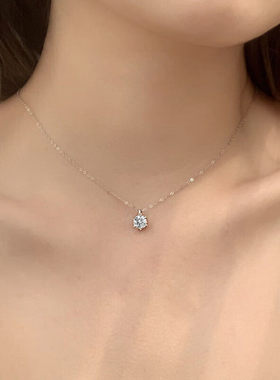 商丘钻石河南钻石河南商丘人造钻石项链2026锁骨链轻奢水滴2a5047