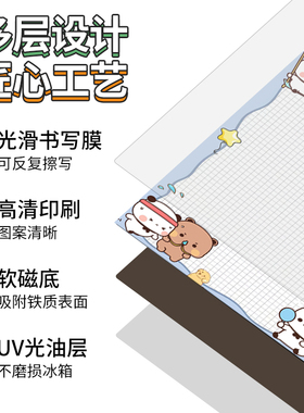 一二布布磁吸贴卡通创意冰箱贴