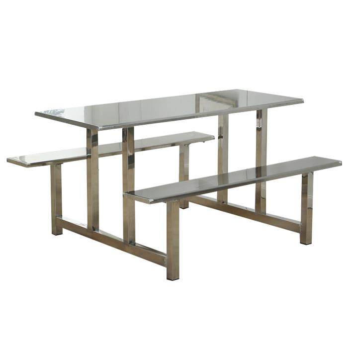 学校食堂餐桌椅学生工厂员工饭堂桌椅4人6人8人位不锈钢连身餐桌,淘宝优惠券,粉丝福利购,淘宝优惠卷