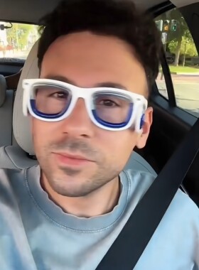 旅游出行防晕车神器！高颜值防晕眼镜儿童坐车3D眩晕防困液体眼镜