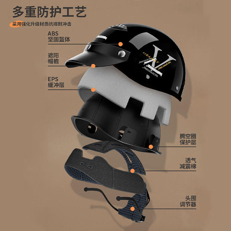 3C certified new national standard electric motorcycle helmet for men in summer sun protection battery for women in four seasons universal safety helmet