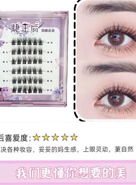 水貂绒】高品质自然仿真柔软单簇纯手工卷翘的分段式初学者假睫毛