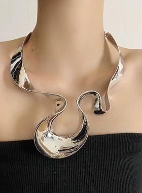 耳钉风复古夸张女甜酷金色合金