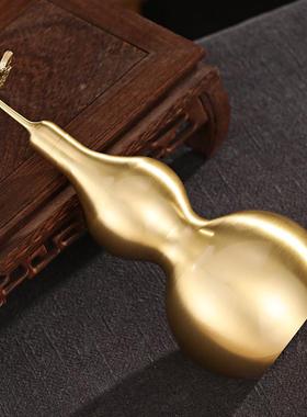 汉颂铜葫芦装饰品艺术品玄关装饰摆件客厅摆设黄铜工艺品大小号