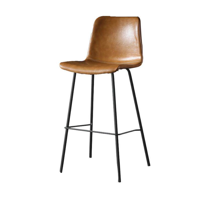 吧台凳子工业风高脚凳酒吧椅家用吧台椅靠背轻奢复古马鞍皮高椅子,淘宝优惠券,粉丝福利购,淘宝优惠卷