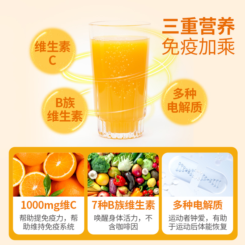 Emergen-C益满喜维生素C泡腾冲剂VC泡腾粉富含维C官方正品旗舰店 - 图1