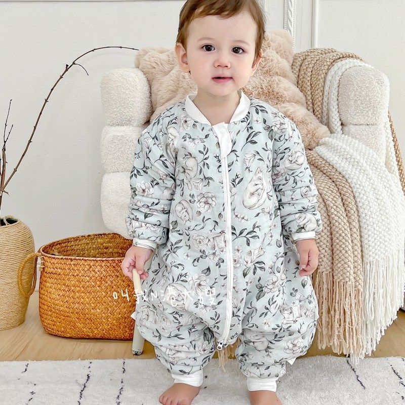 婴儿睡袋春秋冬款宝宝夹棉分腿睡袋保暖加厚儿童防踢被四季通用,淘宝优惠券,粉丝福利购,淘宝优惠卷