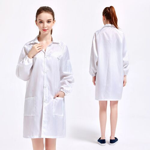 无尘服大褂防静电衣服男女电子车间食品工厂防尘洁净服防护工作服 - 图1