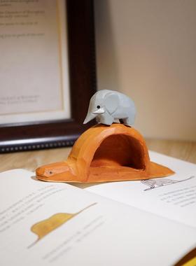 大人什么都不懂。手工木雕饰品蟒蛇吞帽小王子周边创意礼品