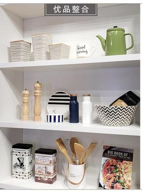简约现代样板间厨房家居软装饰品摆件储物罐餐盘咖啡杯组合ZH2038