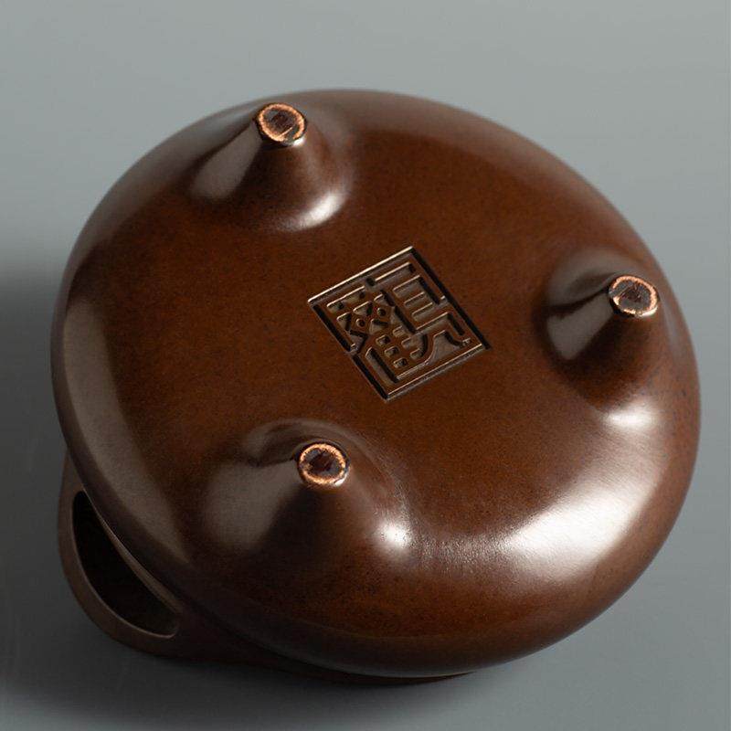 铜之美 铜香炉家用室内熏香创意摆件家居办公桌茶几工艺品礼品送,淘宝优惠券,粉丝福利购,淘宝优惠卷