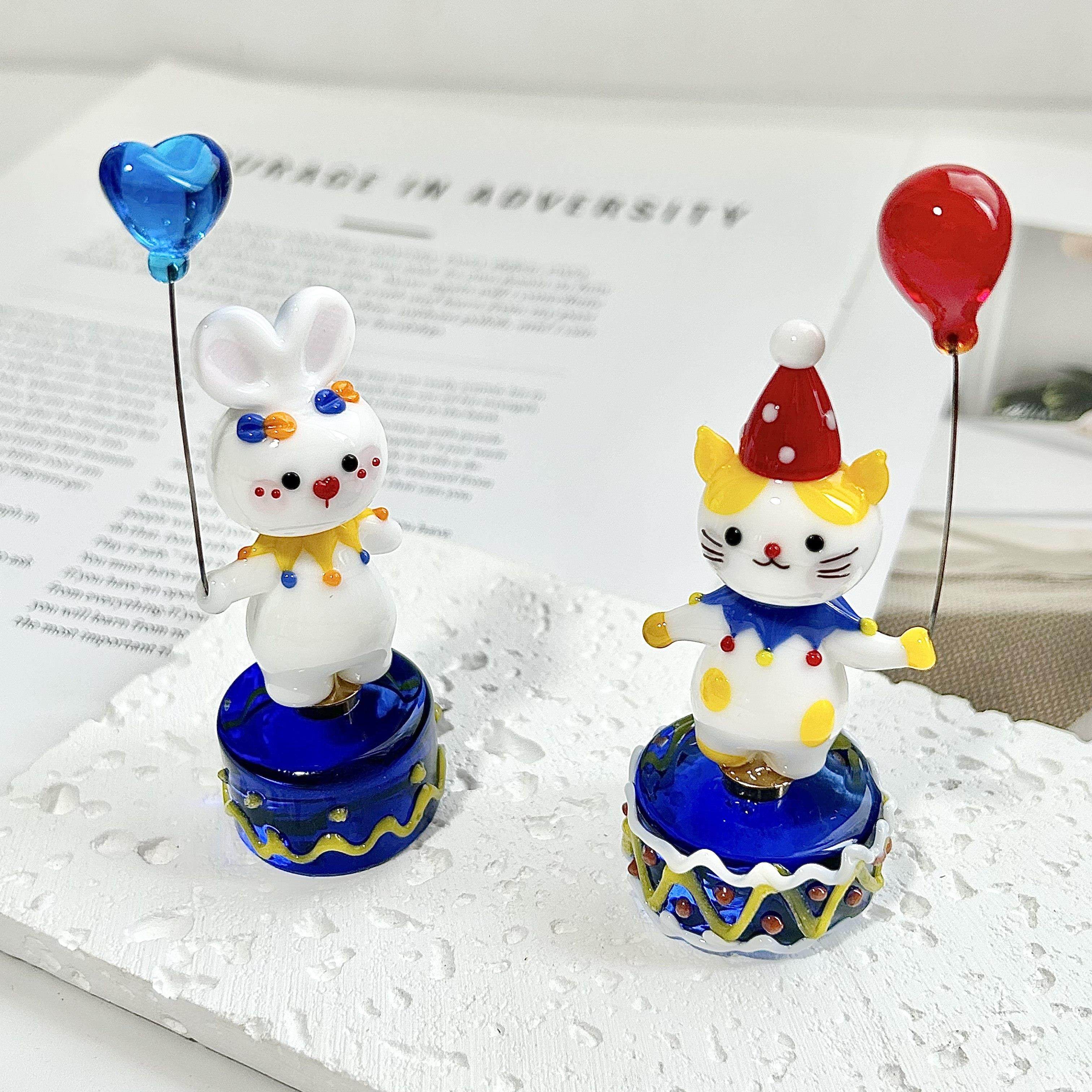 手工琉璃旋转底座可爱小动物系列创意桌面装饰品摆件生日礼物专属,淘宝优惠券,粉丝福利购,淘宝优惠卷