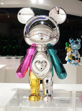 暴力熊星际熊公仔大型摆件客厅电视柜旁玄关柜轻奢高档家居装饰品