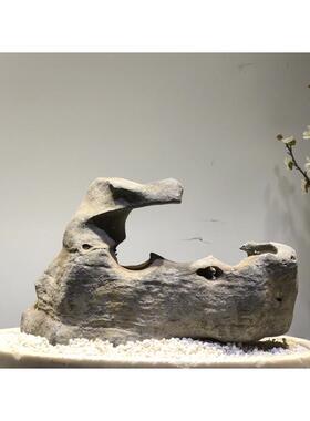 太湖石观赏石天然原石奇石鱼缸摆件假山石头景观石盆景园林灵璧石