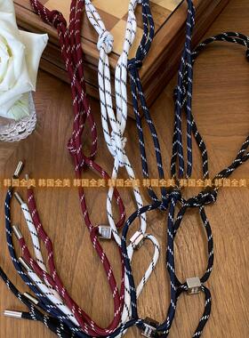 欧洲站欧货2024年秋冬新品多巴胺百搭绳子项链简约潮牌潮人颈链