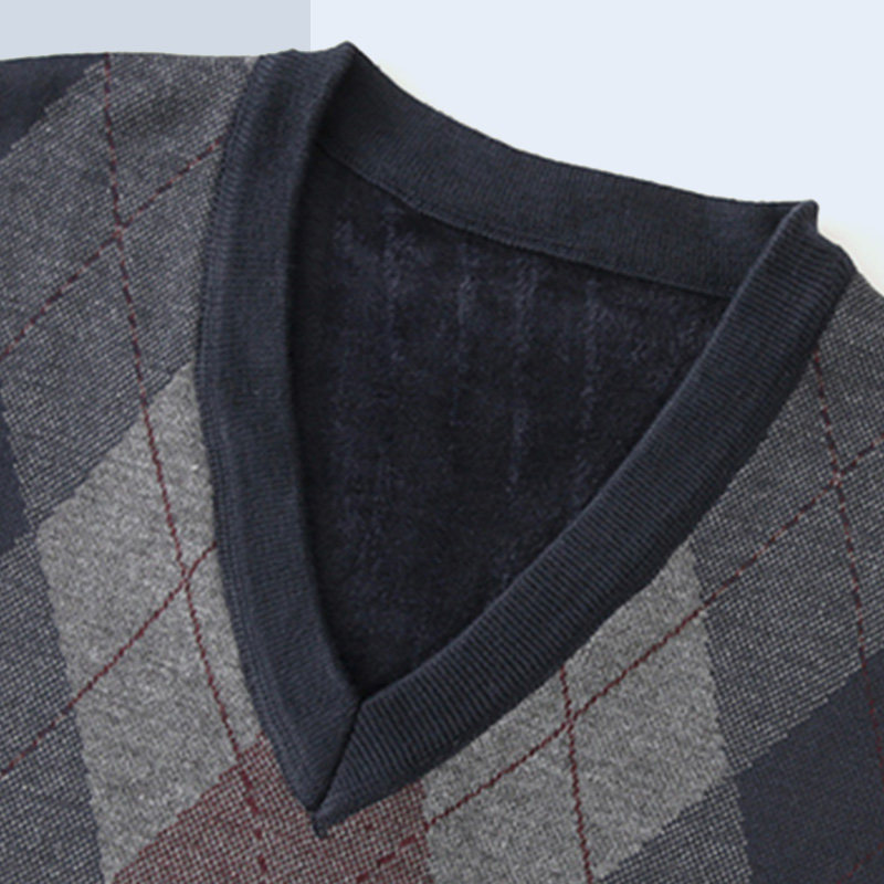 雪中飞针织马甲男中老年爸爸装加绒加厚保暖父亲秋冬内搭背心坎肩,淘宝优惠券,粉丝福利购,淘宝优惠卷