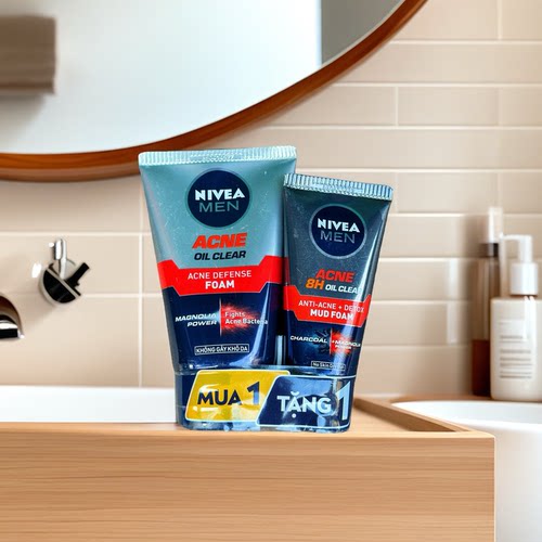 泰国NIVEA MEN妮维雅男士洗面奶 控油矿物炭冰爽深层清洁洗面乳 - 图0