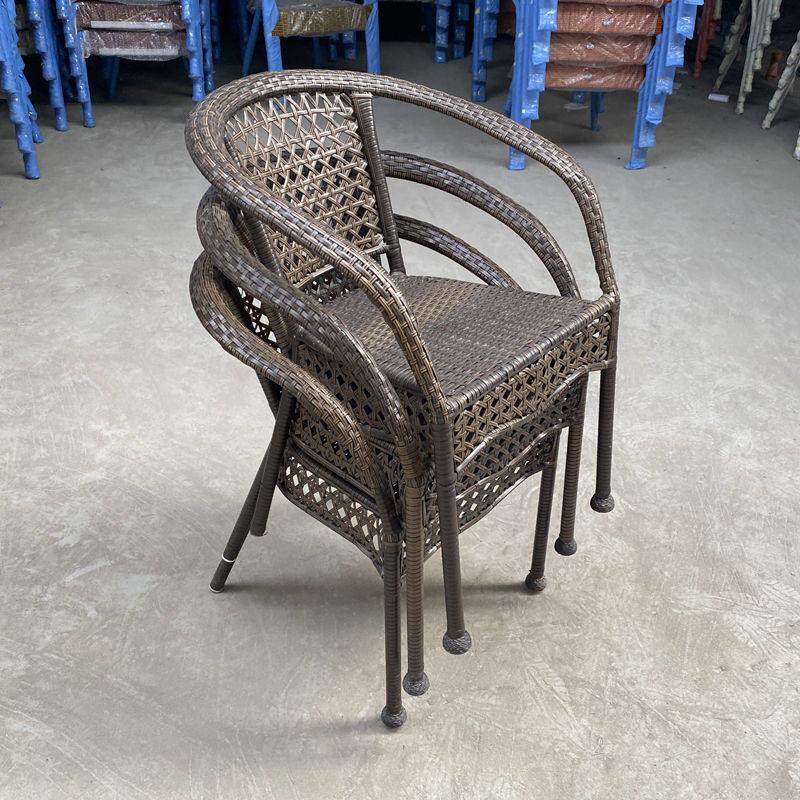藤椅阳台桌椅单人靠背椅家用客厅餐椅室外手工藤编铁艺庭院休闲椅,淘宝优惠券,粉丝福利购,淘宝优惠卷