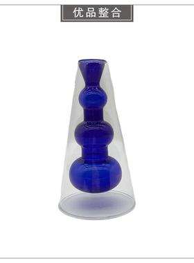 简约现代样板间桌面家居软装饰品客厅玻璃摆件工艺品BJ159-75-6