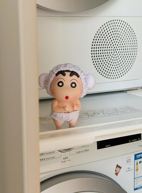 蜡笔小新浴室洗澡摆件卫生间洗手台装饰品桌面入户门可爱手办礼物