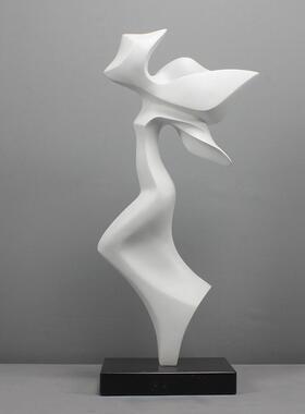 雕塑艺术品饰品抽象人物家居饰品酒店入口位置无障碍豪华现代样板