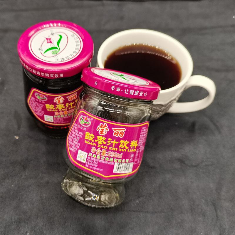 蓟县莹丽 酸枣汁饮料整玻璃瓶天津北京河北包邮236ml/瓶 整箱15瓶 - 图1