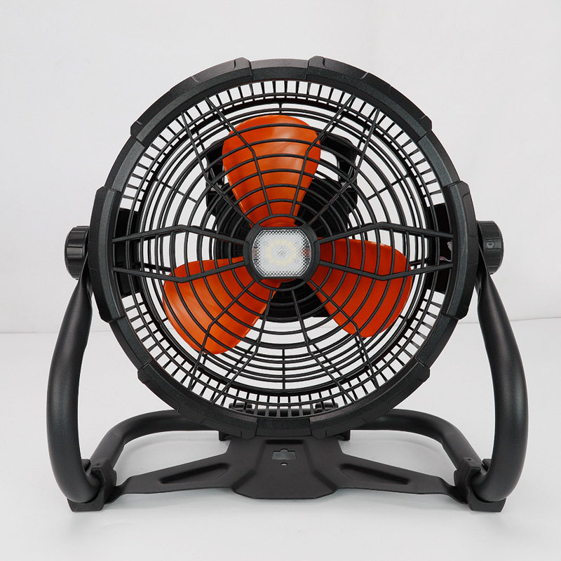 便携式移动风扇USB锂电池充电可调速LED照明大风量工业趴地扇,淘宝优惠券,粉丝福利购,淘宝优惠卷