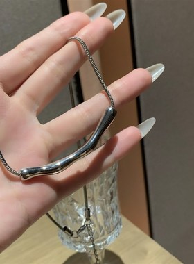 极速项链女款配饰轻奢小众设计锁骨链冷淡风简R约秋冬毛衣链女生