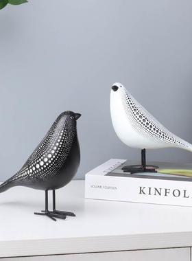 极速l波艺点术和平鸽鸟摆件北欧简D约家居饰子电视柜办公室书柜工