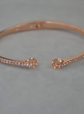 极速G 纪家 铜镀金 N水晶宝石 手镯