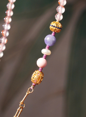 原创设计[奉天承运]国风南红玛瑙项链蓝宝石女王贝手串