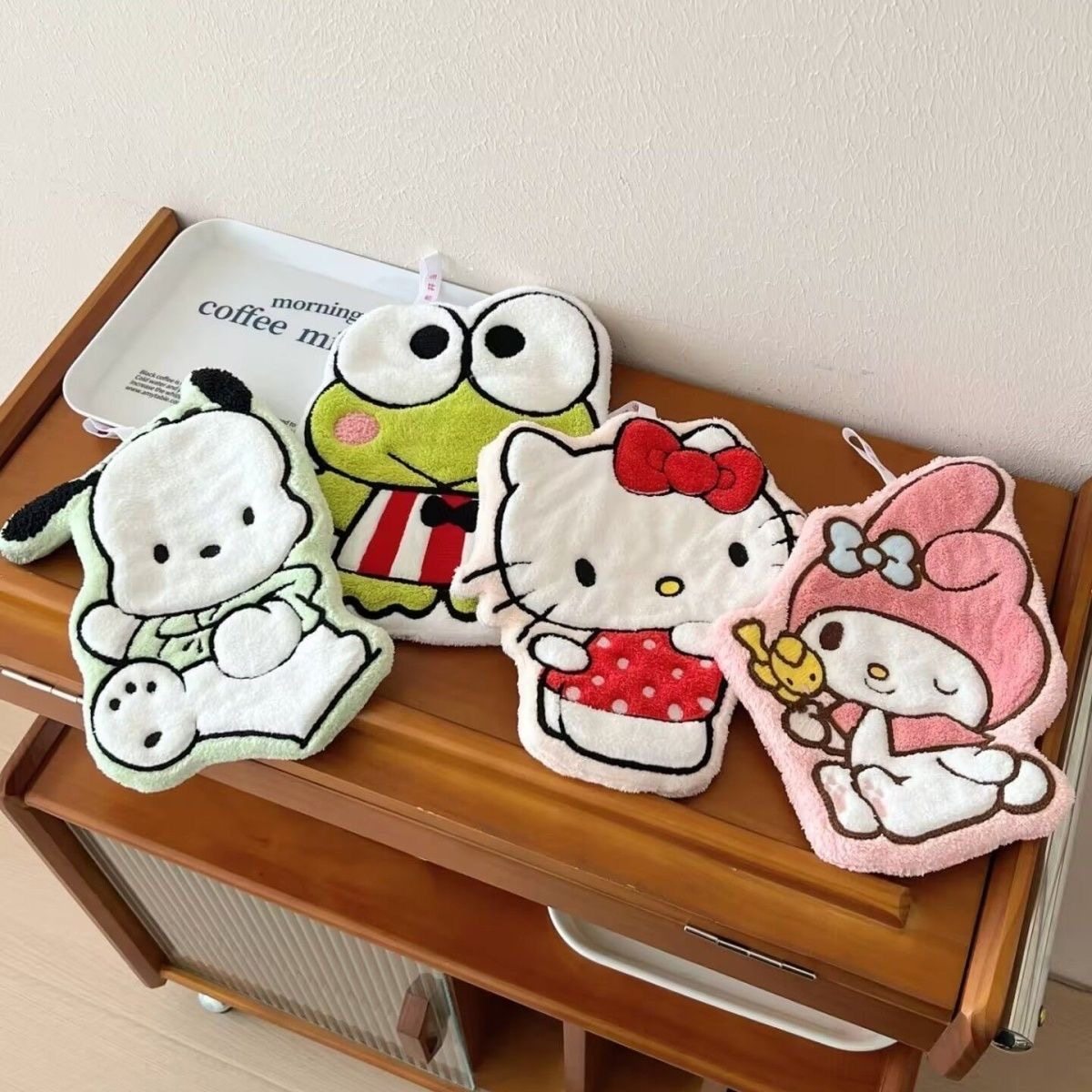 美乐蒂擦手巾珊瑚绒吸水擦手布可挂式儿童可爱卡通小毛巾柔软厨房,淘宝优惠券,粉丝福利购,淘宝优惠卷