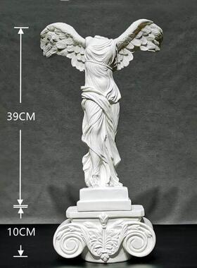 胜利女神石膏像摆件艺术品现代简约家居装饰品办公室创意覆古雕像