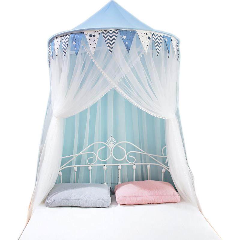 蚊帐吊顶圆顶1.5m/1.8米床1.35床围栏加密厚双人免安装男孩家用,淘宝优惠券,粉丝福利购,淘宝优惠卷