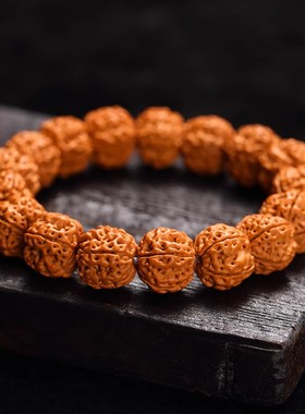 极速树王双龙纹小金刚手串男士小桃核手錬文玩佛珠核桃.盘玩菩提