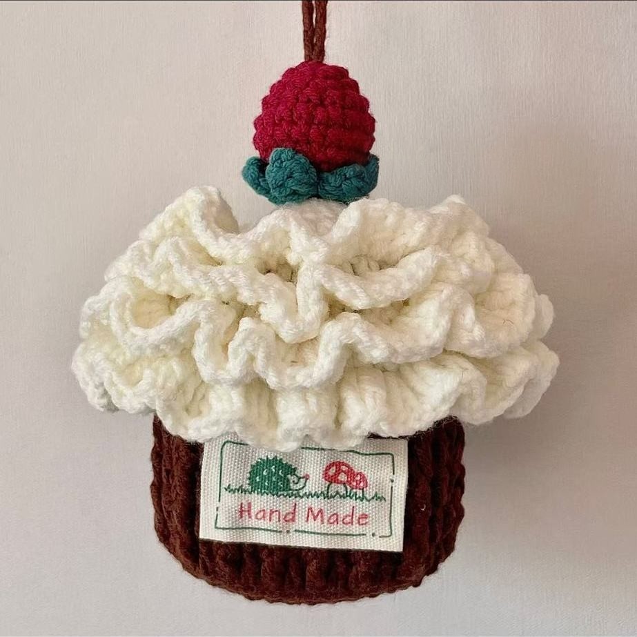 草莓奶油蛋糕耳机包毛线钩织DIY手工diy编织草莓创意蛋糕钩针材料,淘宝优惠券,粉丝福利购,淘宝优惠卷