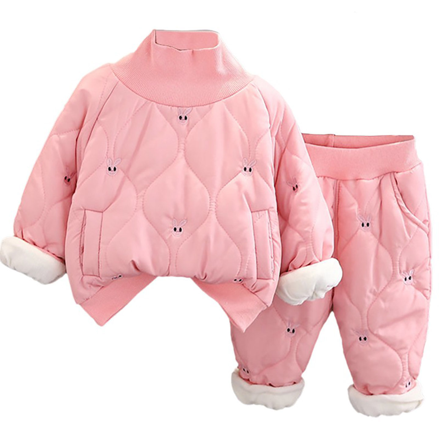 婴儿童冬季加绒加厚卫衣高领保暖两件套男女宝宝夹棉袄服洋气冬装,淘宝优惠券,粉丝福利购,淘宝优惠卷