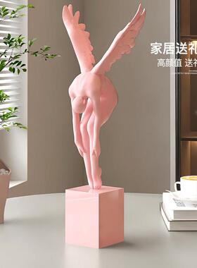 高级感小众客厅摆件酒柜装饰品艺术雕塑电视柜办公室桌面乔迁礼物