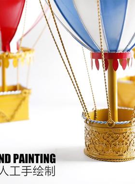 复古铁艺婚庆模型19世纪欧洲热气球吊饰吊挂商场摆件家居装饰礼物