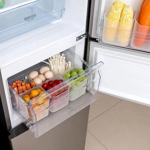 冰箱侧门收纳盒分装整理神器内侧保鲜食品侧面储物门上盒子厨房 - 图0