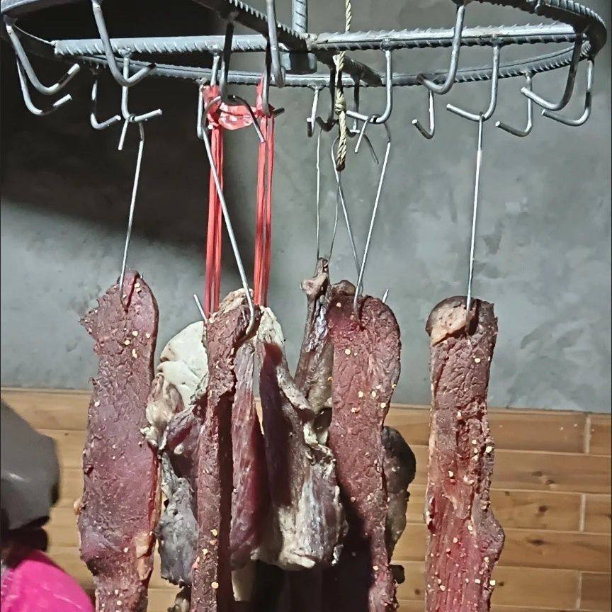 烟熏挂肉架子晾腊肉工具耐用腊肉架子家用挂香肠圆形钢筋铁架子,淘宝优惠券,粉丝福利购,淘宝优惠卷