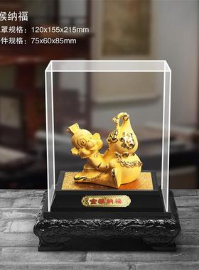 绒沙金创意生肖金猴摆件开业乔迁礼品猴子摆件猴年贺岁家居工艺品
