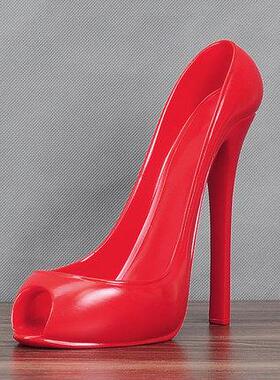 现代简约高跟鞋红酒架摆件房间卧室个性实用装饰品办公室柜台摆设