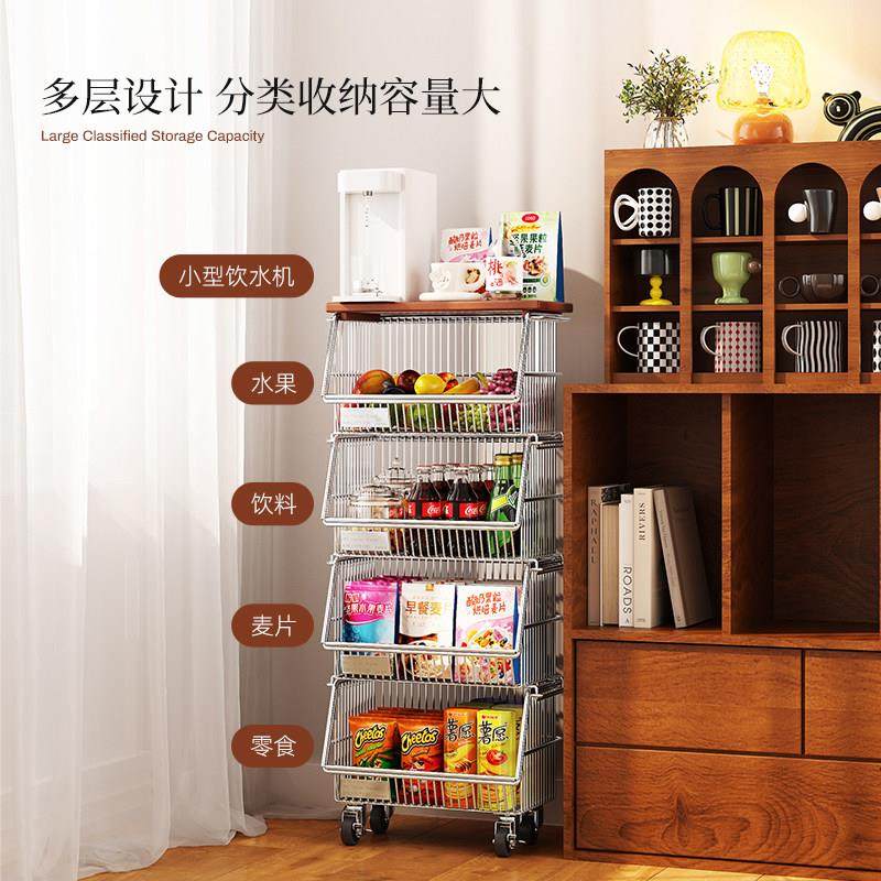 中古小推车零食置物架茶几客厅家用移动沙发边几水果饮料收纳层架,淘宝优惠券,粉丝福利购,淘宝优惠卷